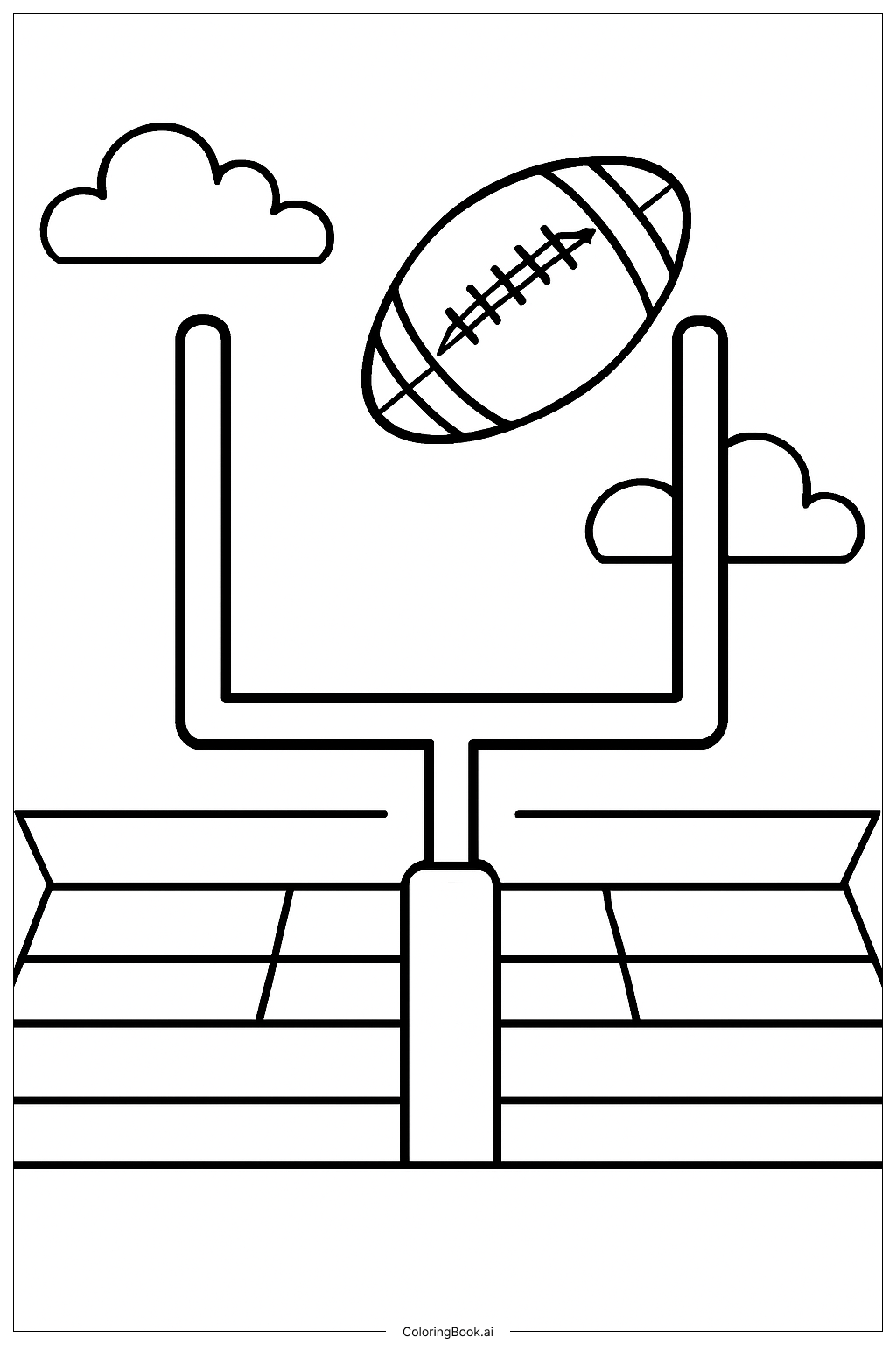 NFL Torpfosten Feldtor Ausmalseite