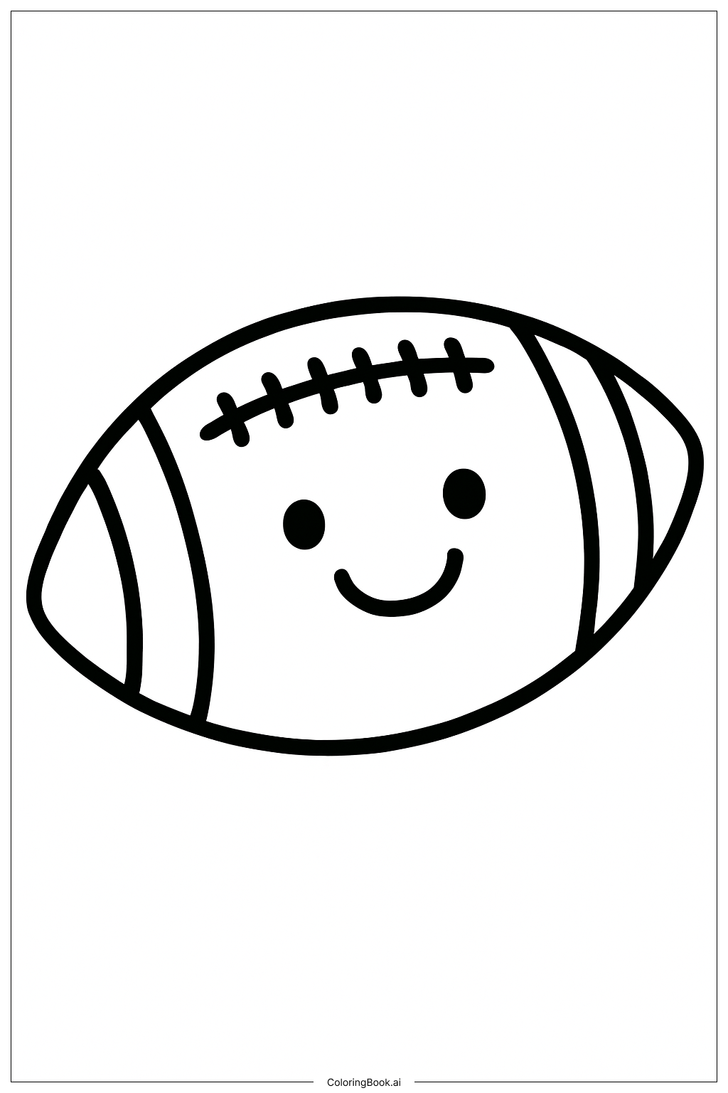 NFL 橄欖球笑臉著色頁