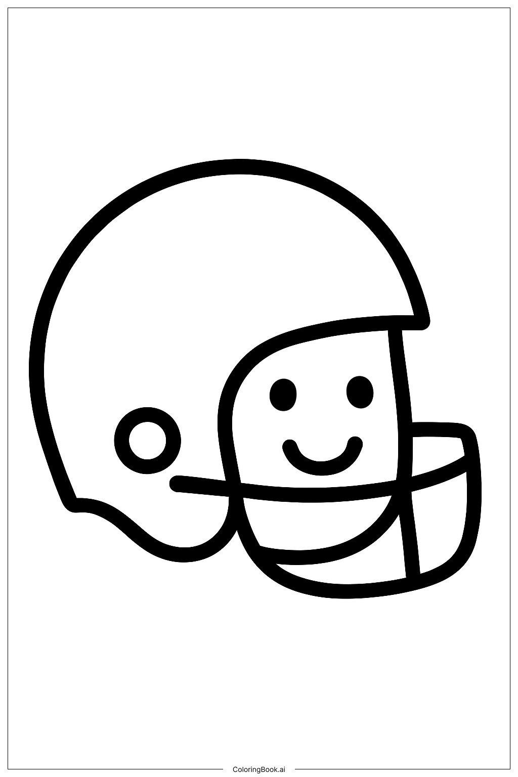 NFL 簡易盔甲著色頁