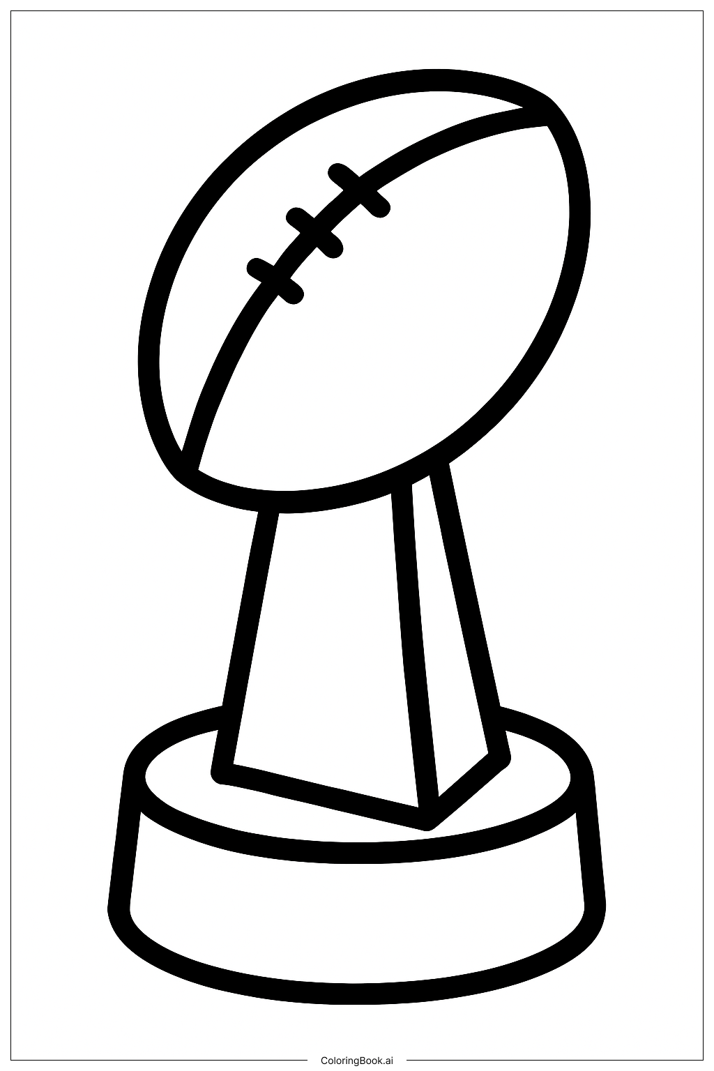 NFL 簡易獎盃著色頁