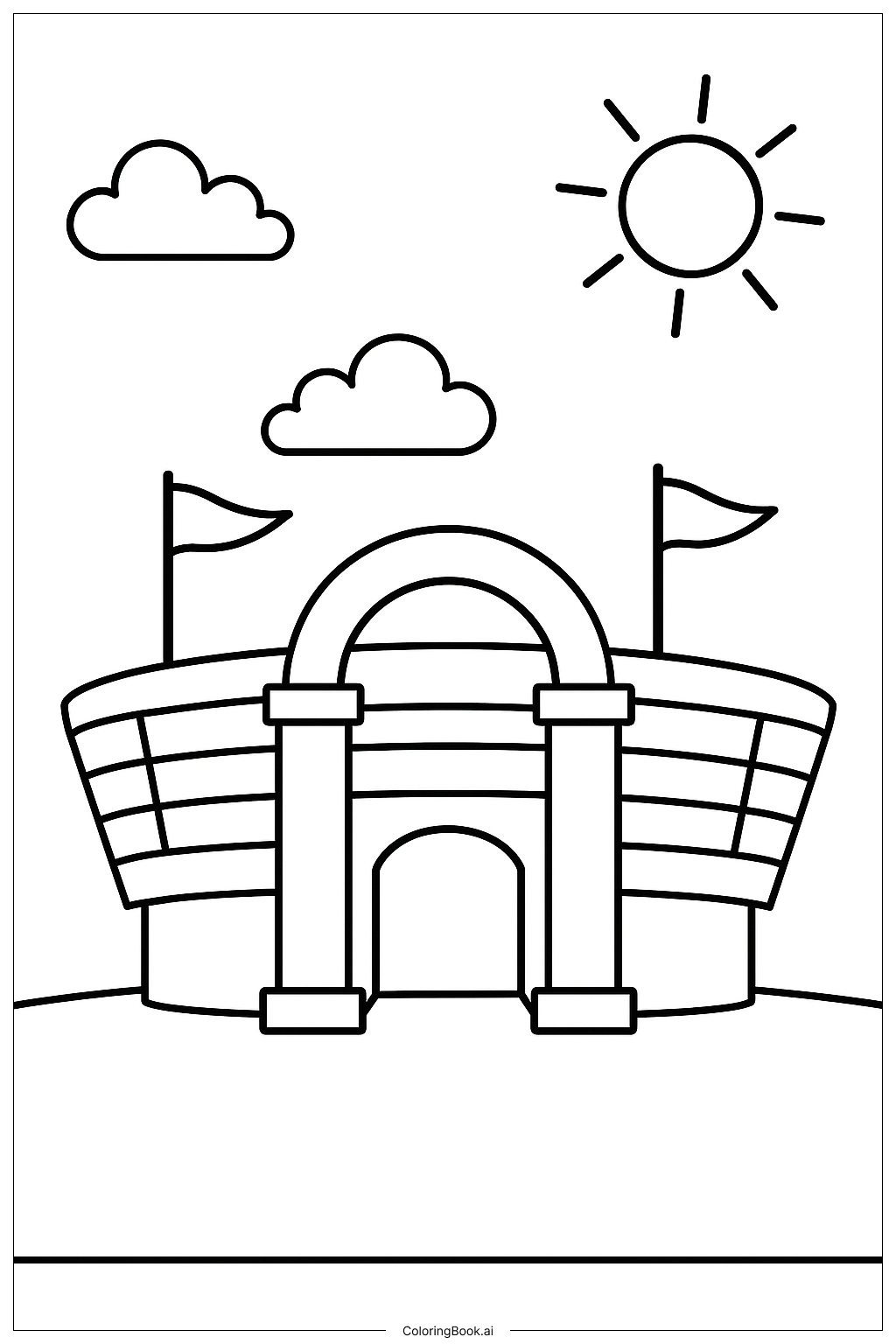 NFL 球場入口著色頁