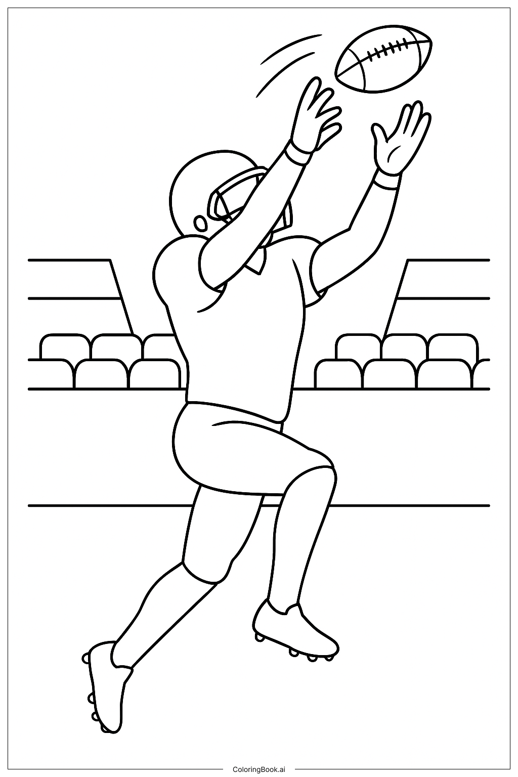 NFL 外接手接球著色頁