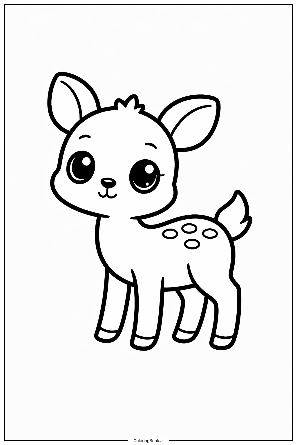 Page de coloriage Biche de novembre