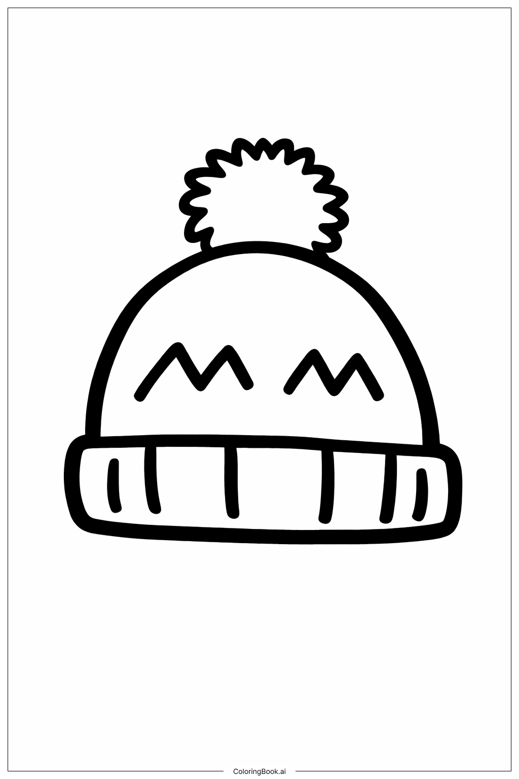 Page de coloriage Chapeau de novembre