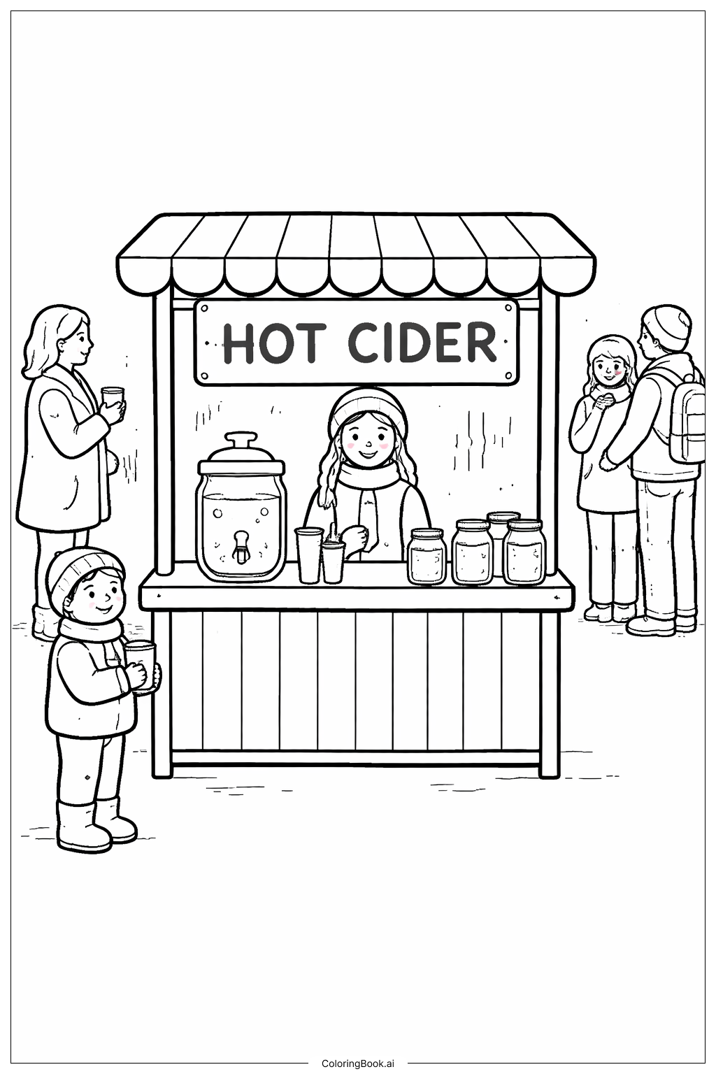 Kiosque de Cidre Chaud de Novembre