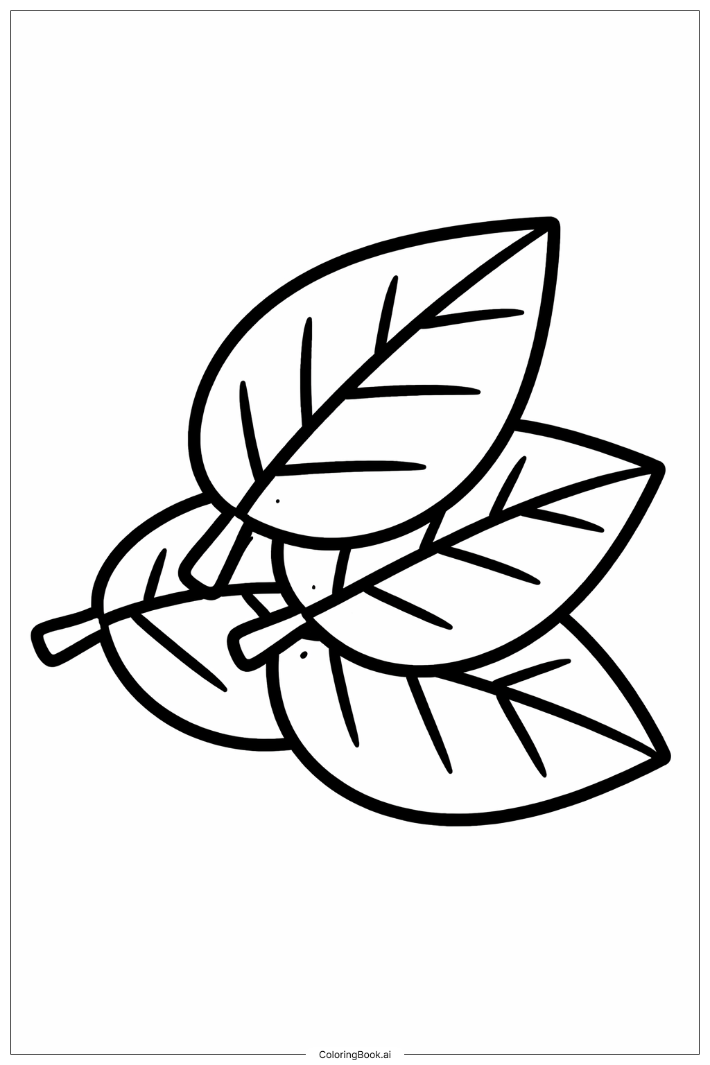 Page de coloriage Pile de feuilles de novembre