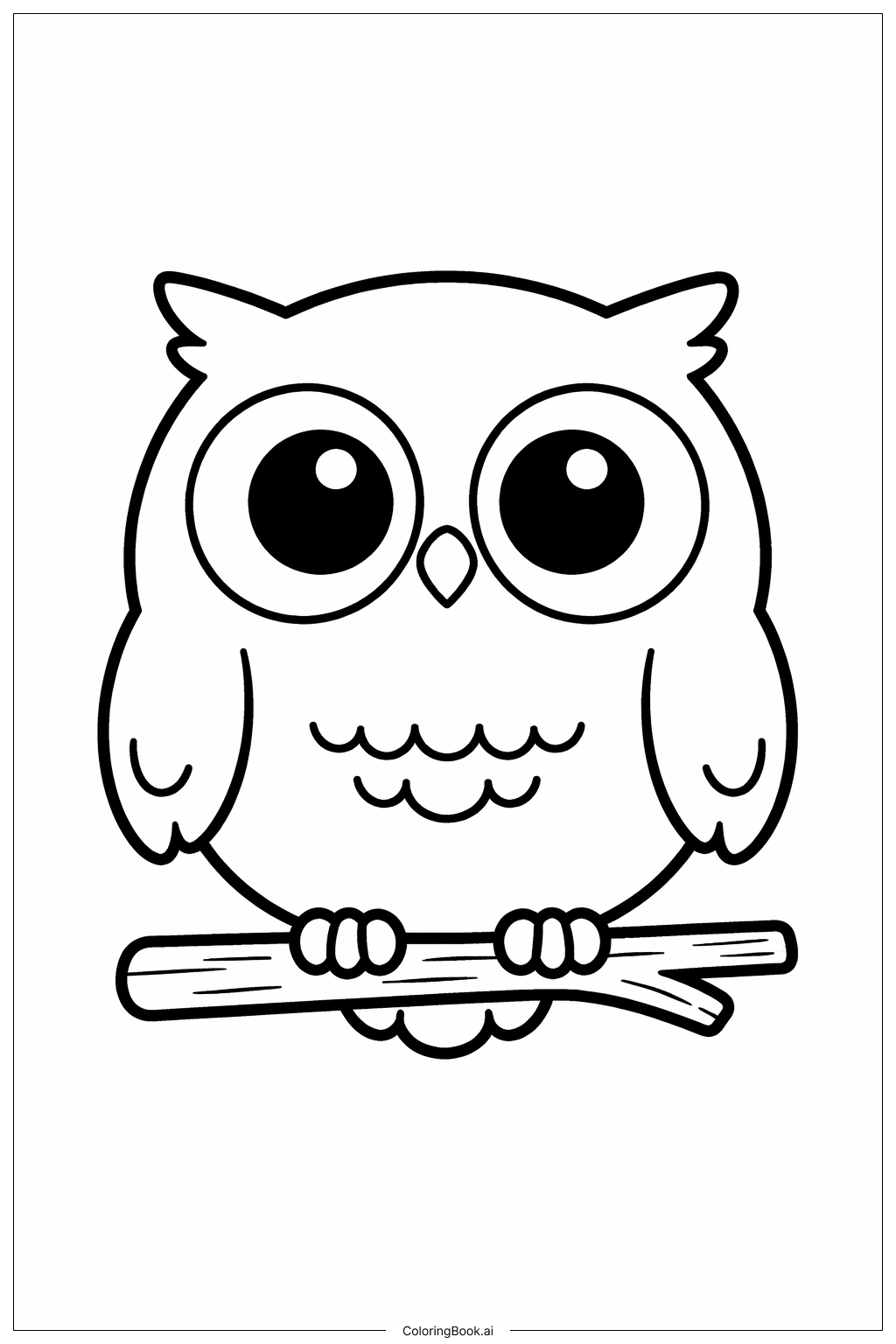 Page de coloriage Chouette de novembre