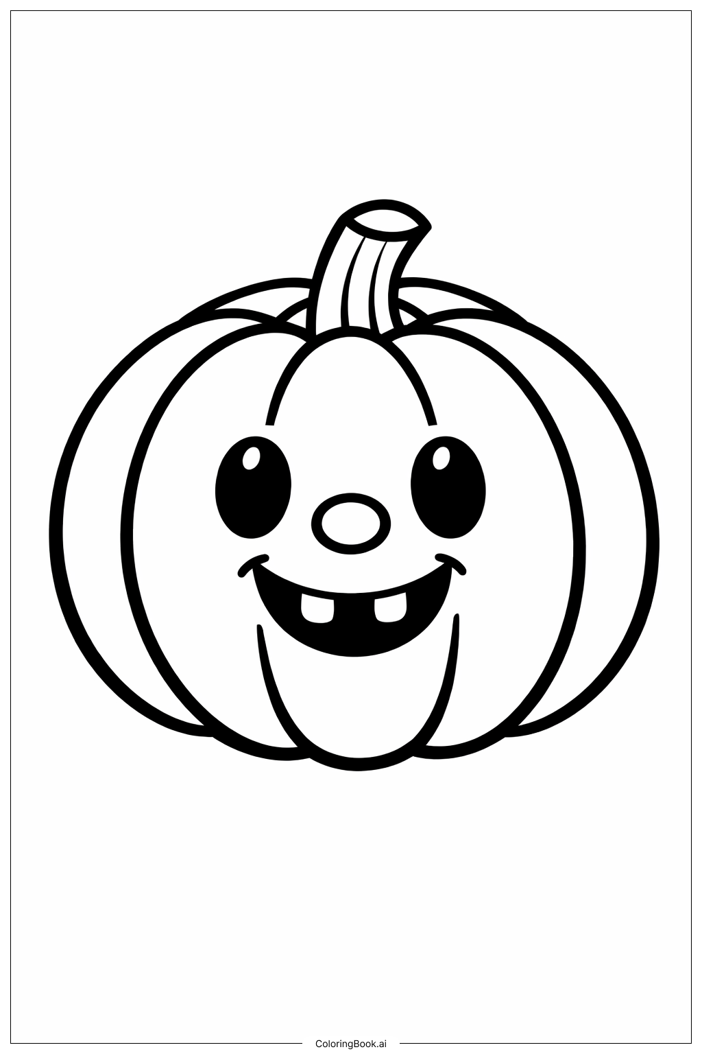 Page de coloriage Citrouille de novembre