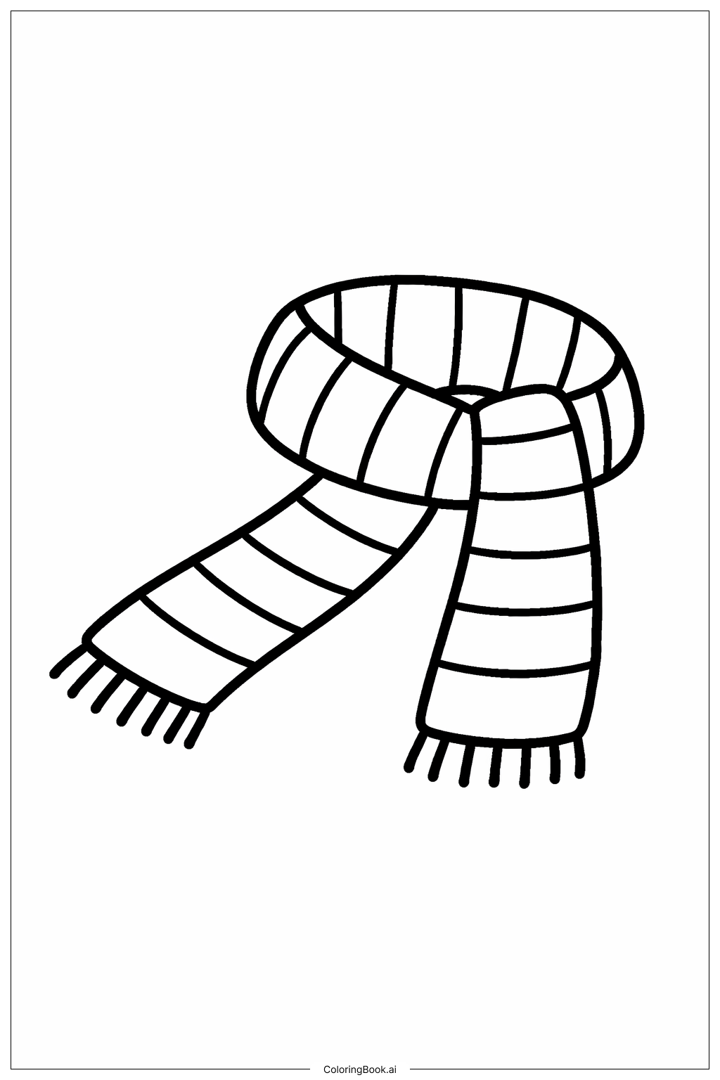 Page de coloriage Écharpe de novembre