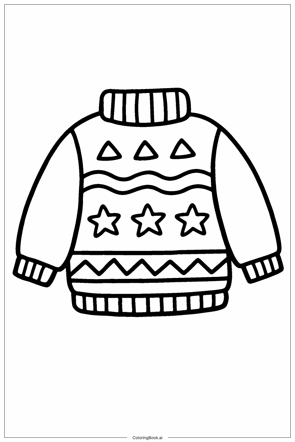 Page de coloriage Pull de novembre