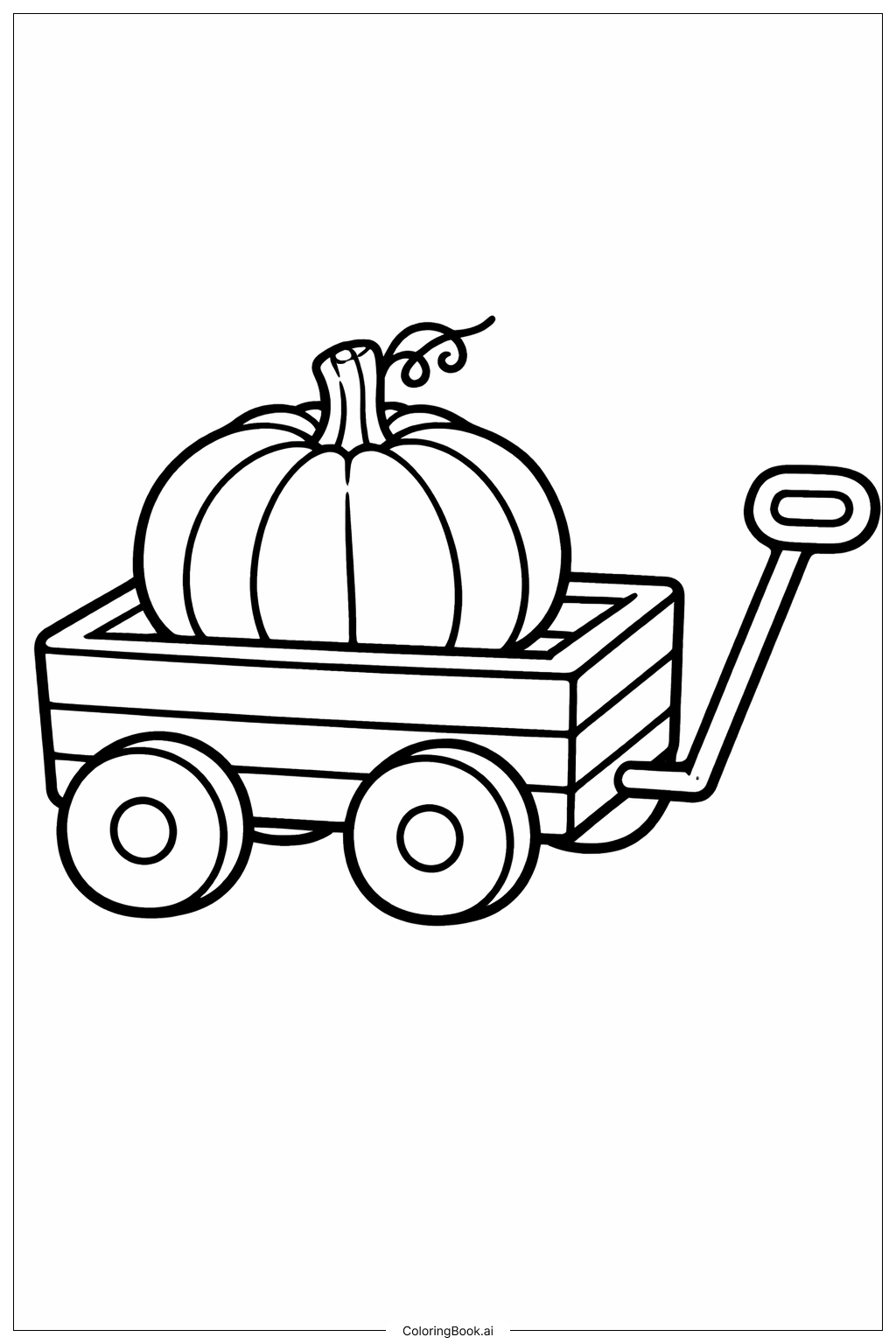 Page de coloriage Chariot de novembre
