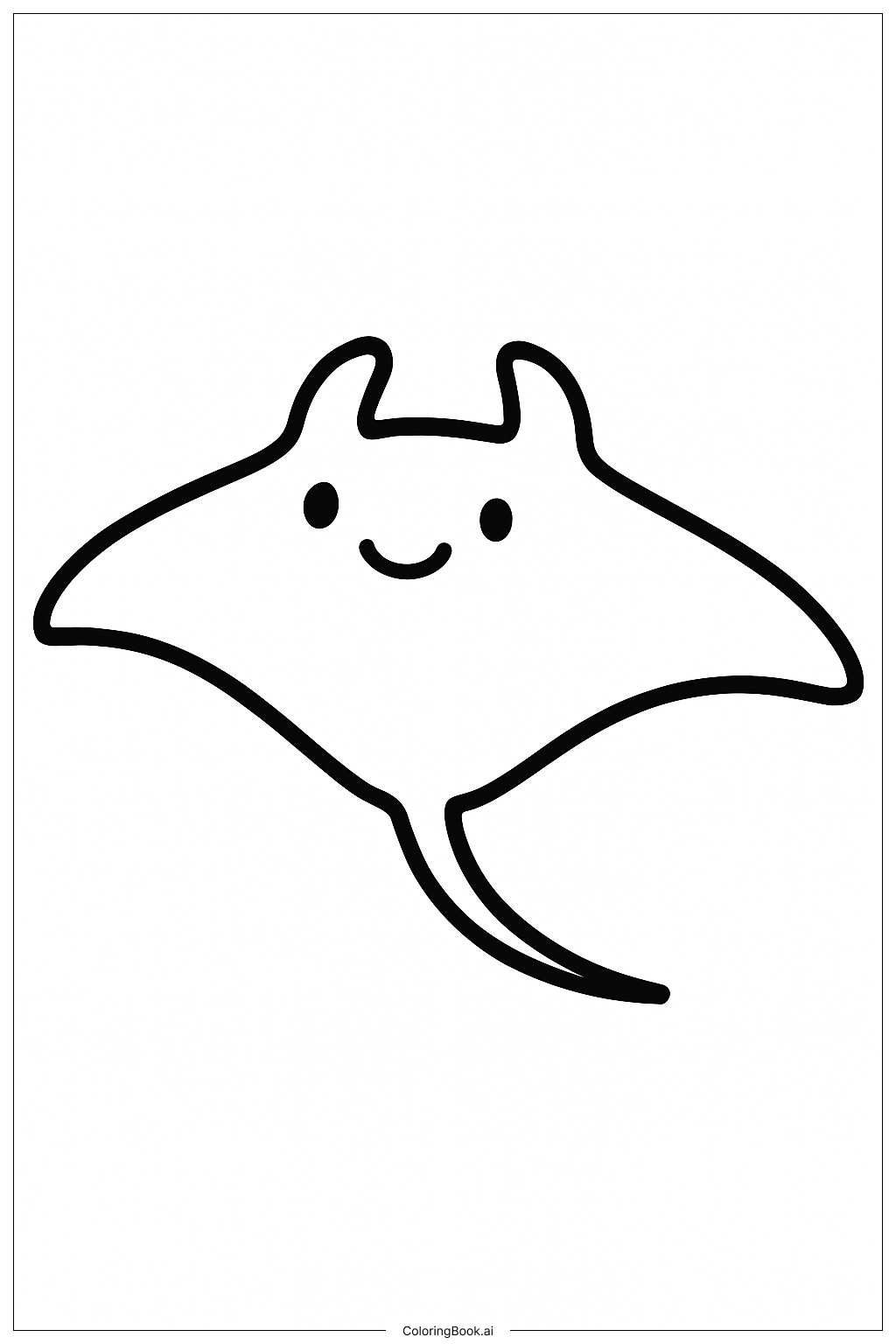 Océan Animaux Petite Raie Manta