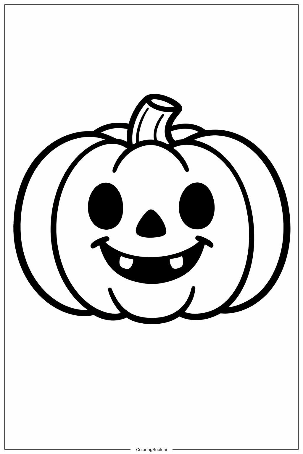  10월 호박 미소 색칠공부 페이지 