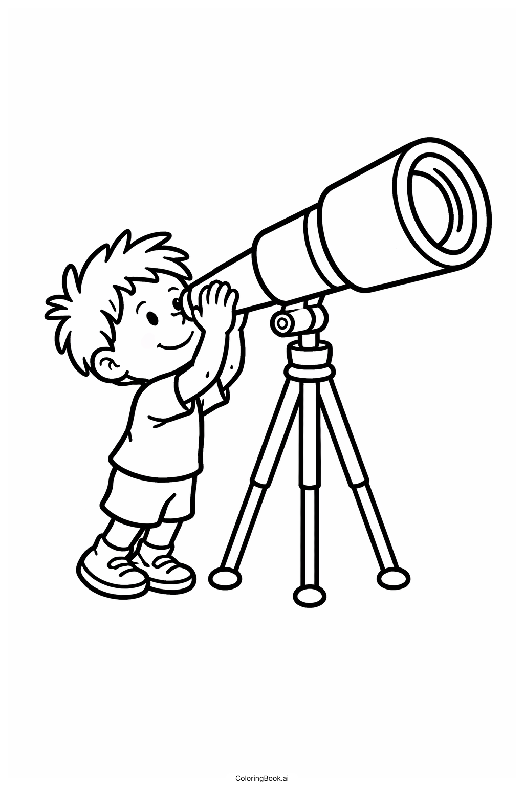  Oh, welche Orte du sehen wirst – Sterne beobachten Ausmalseite 