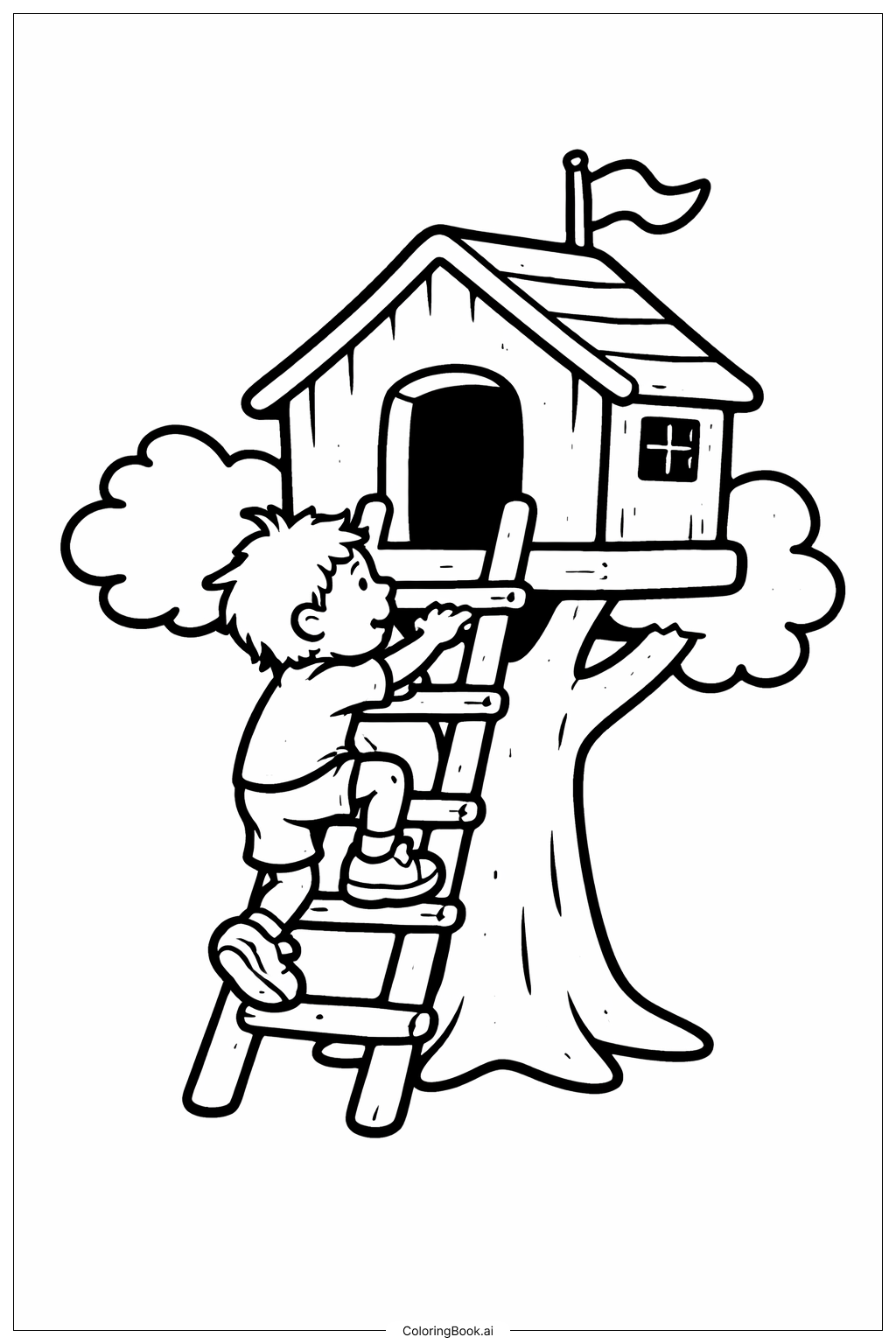  Oh Die Orte, Die Du Besuchst Baumhausbesuch Ausmalseite 