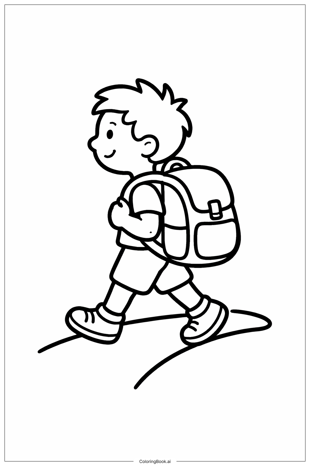  你将踏上的精彩旅程小路填色页 