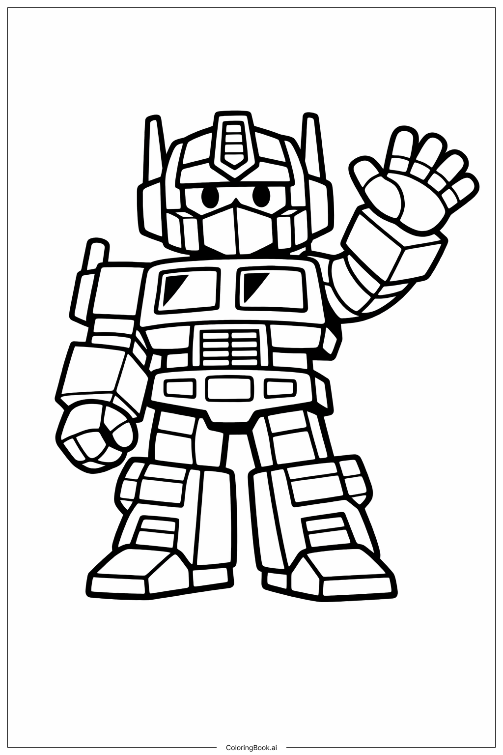  Trang tô màu Làn sóng tay Optimus Prime 