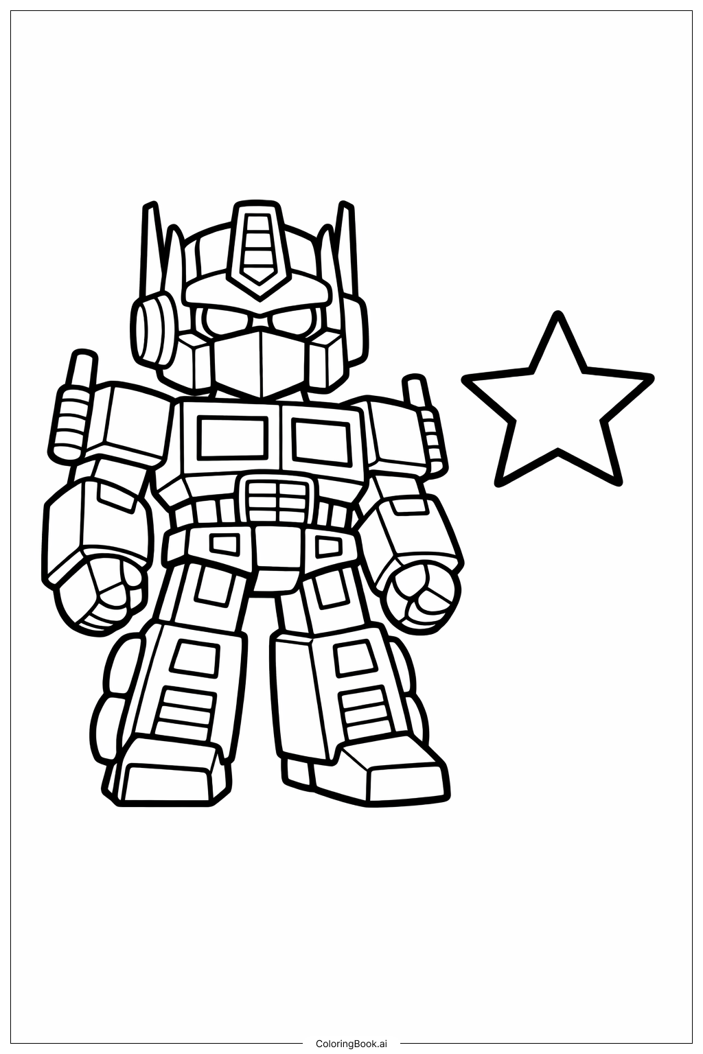 Optimus Prime Com Estrela