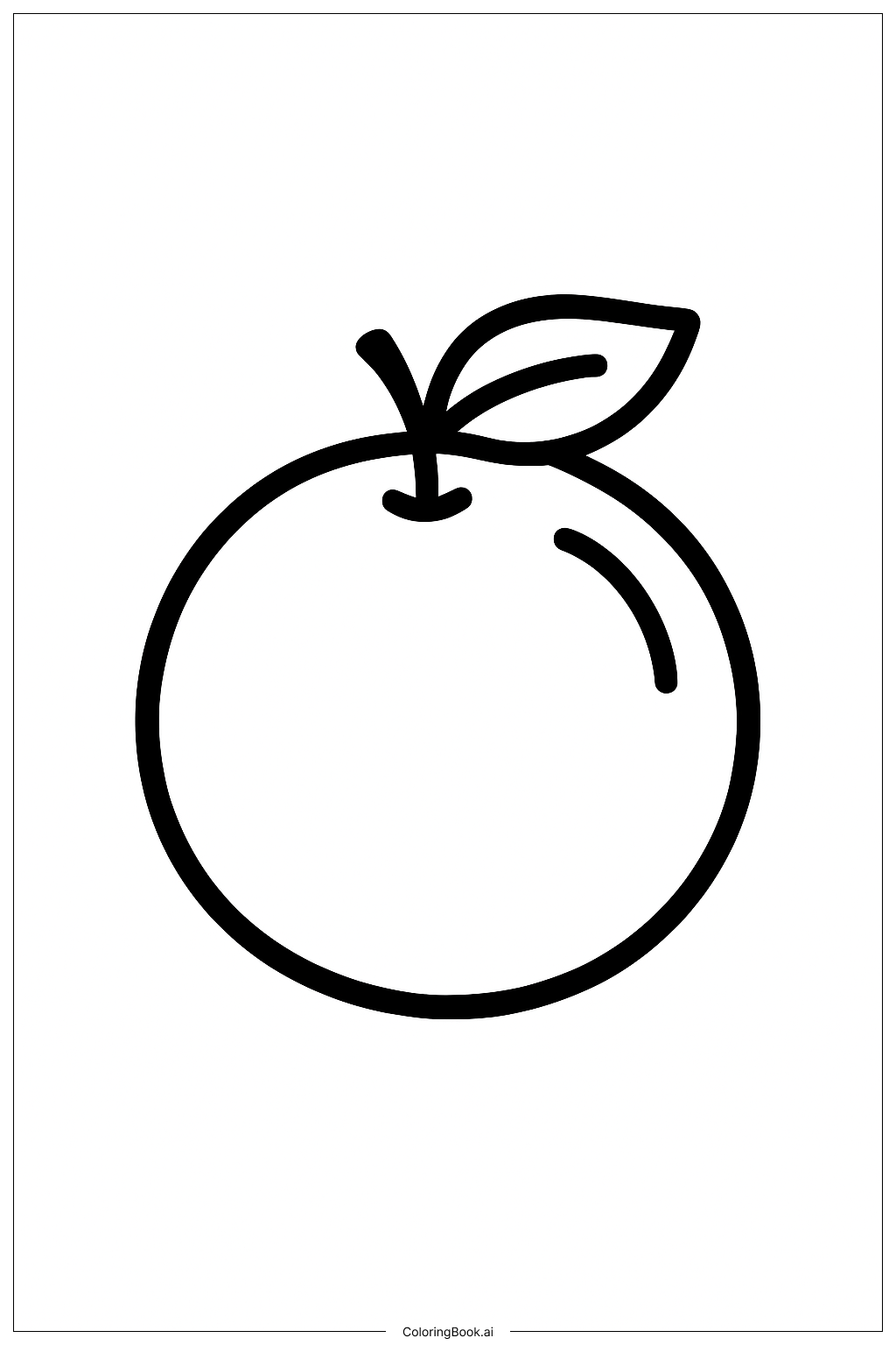 오렌지 공 색칠공부 페이지