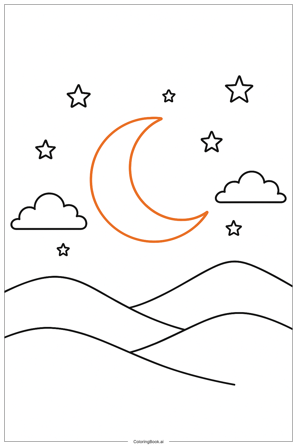 Halloween Cat With Candy Coloring Page (Free PDF&PNG Printable)