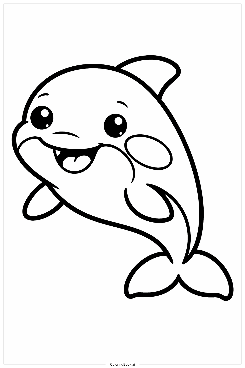  オルカの塗り絵ページ 