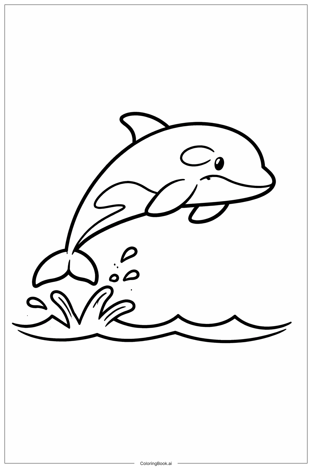  Trang tô màu Orca Simple Jump 