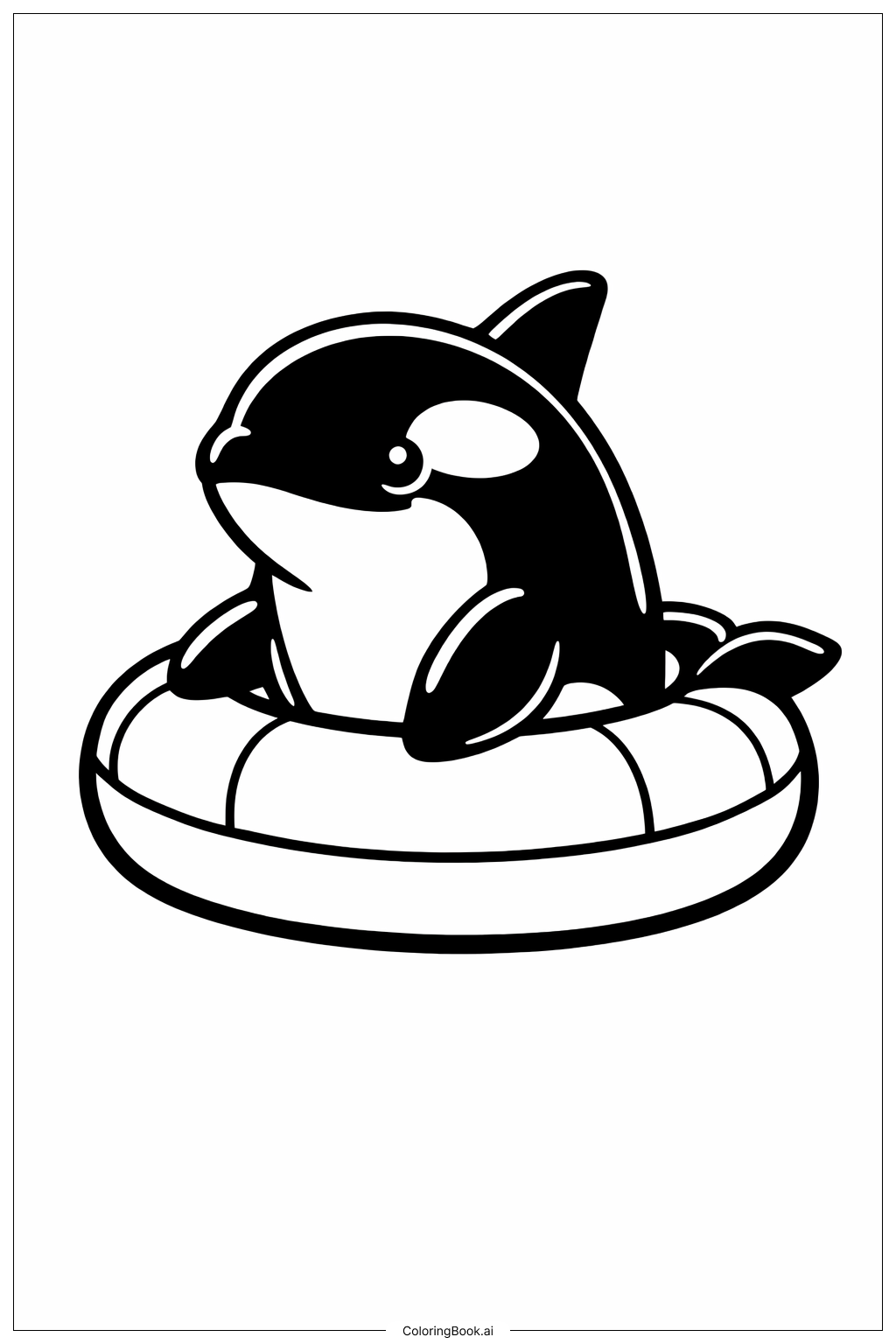  Trang tô màu Phao Đồ Chơi Cá Kình 