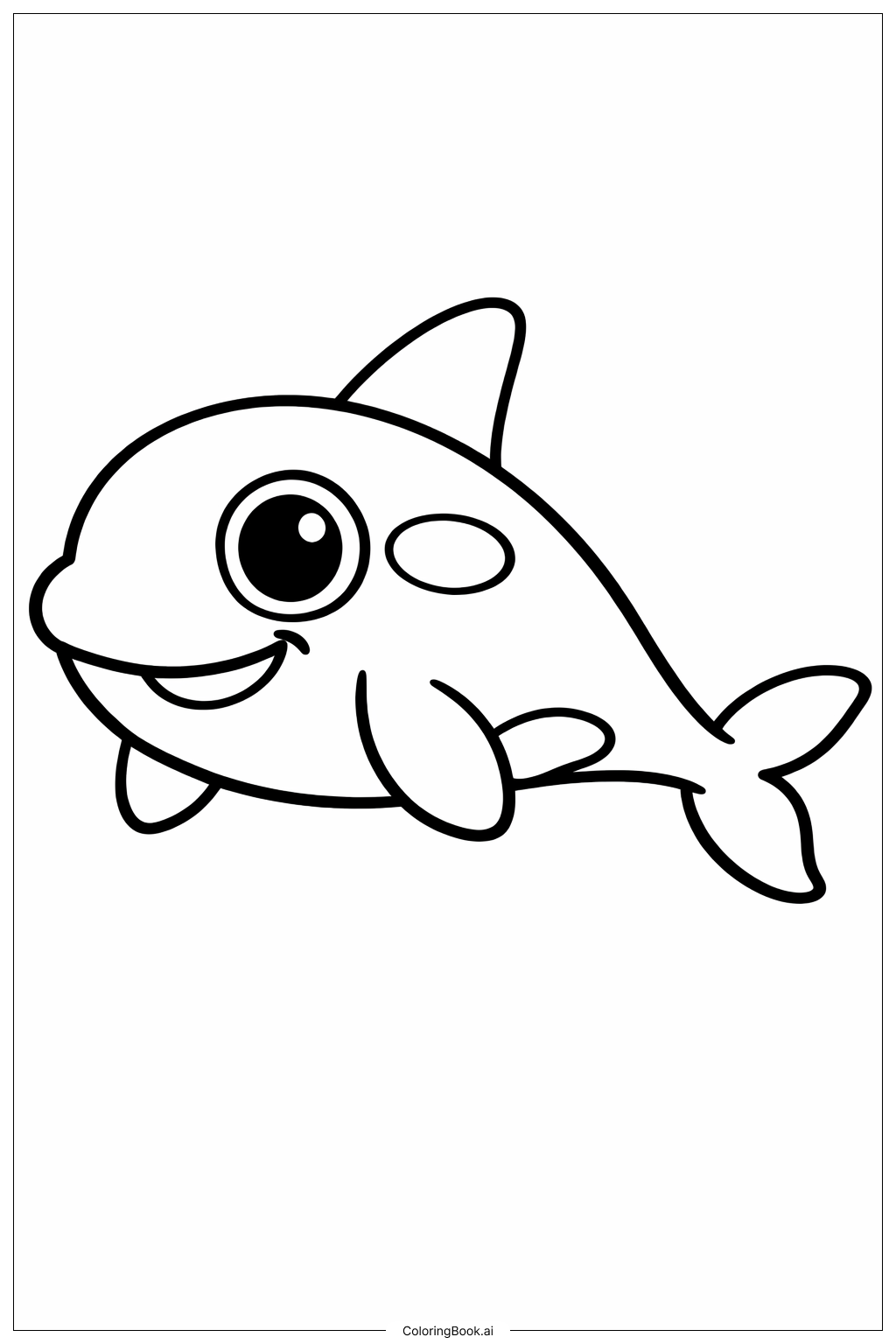  Trang tô màu Cá Hồ Cột Đen Mắt To 