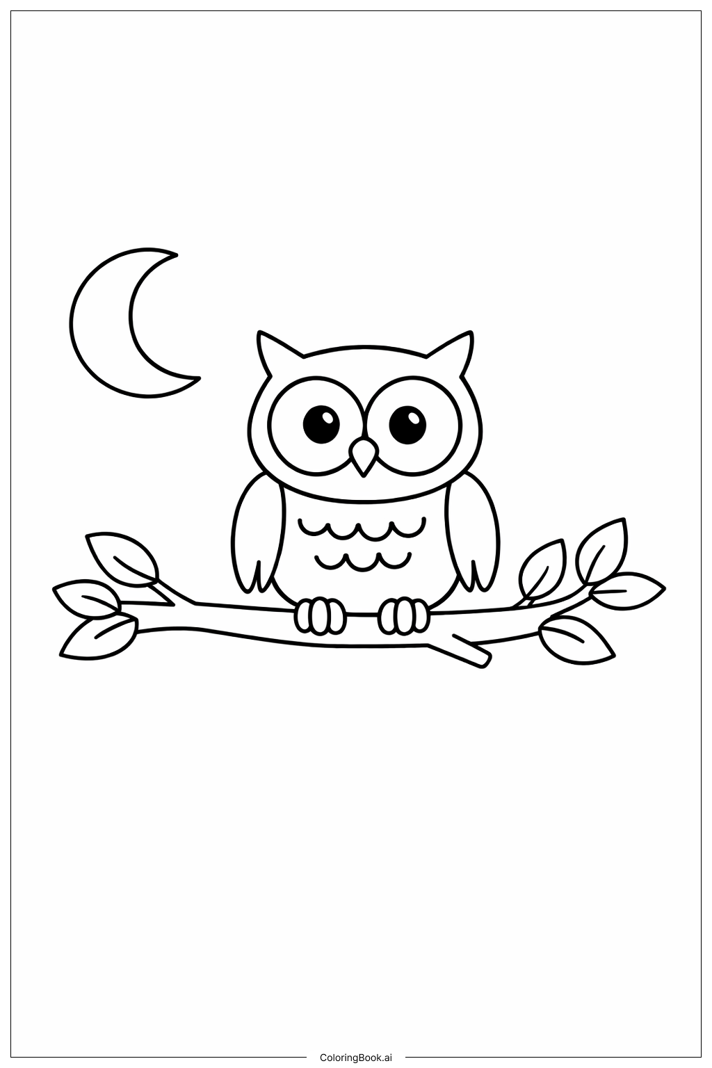  Owl In Tree Put Me In The Zoo Coloring Page 