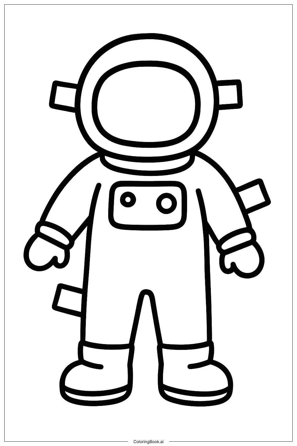  Paper Dolls Astronaut Coloring Page 