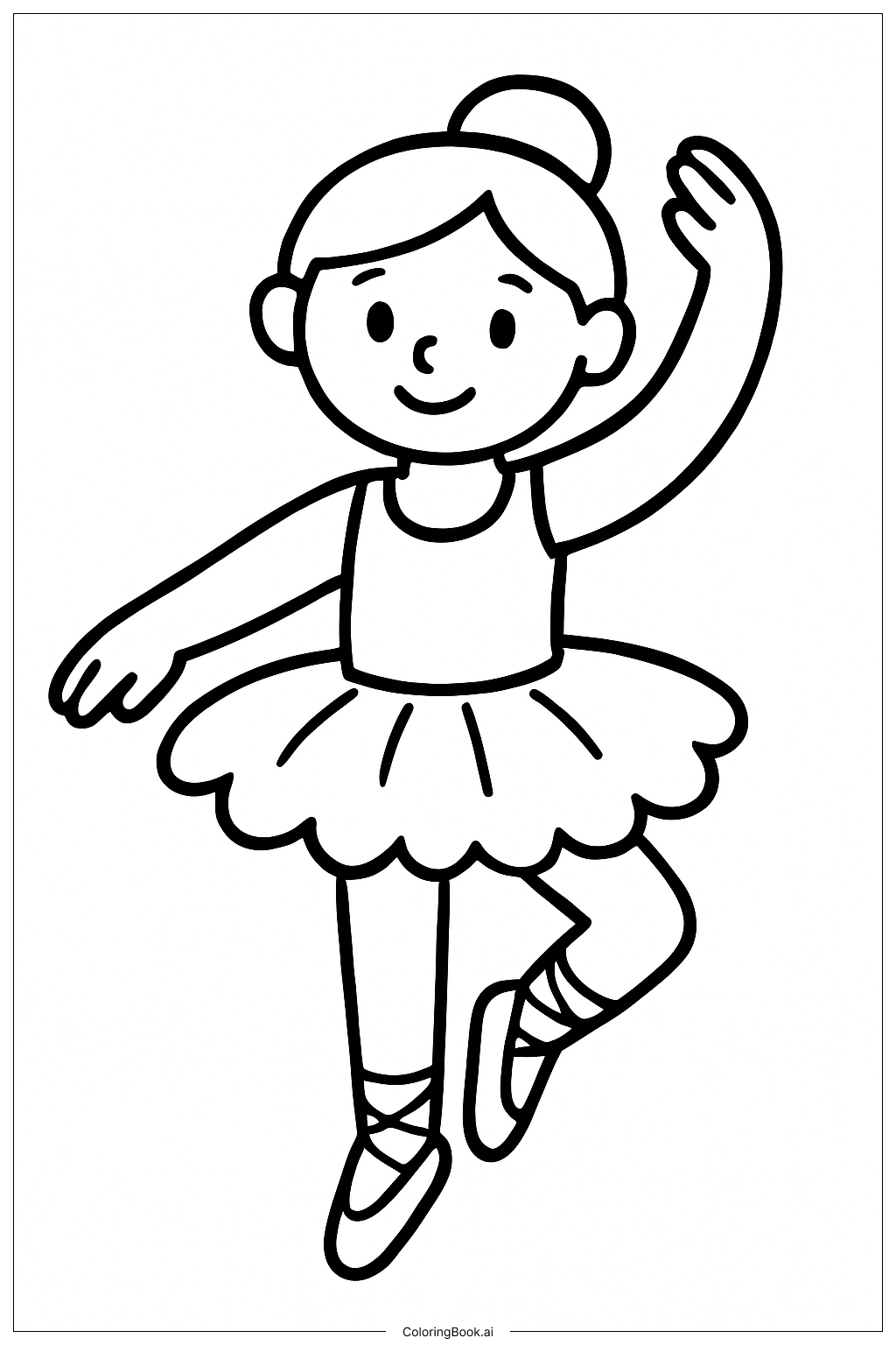  Trang tô màu Búp bê giấy Vũ công Ba lê 