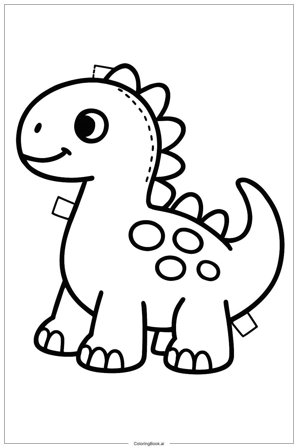  Trang tô màu Búp Bê Giấy Khủng Long 