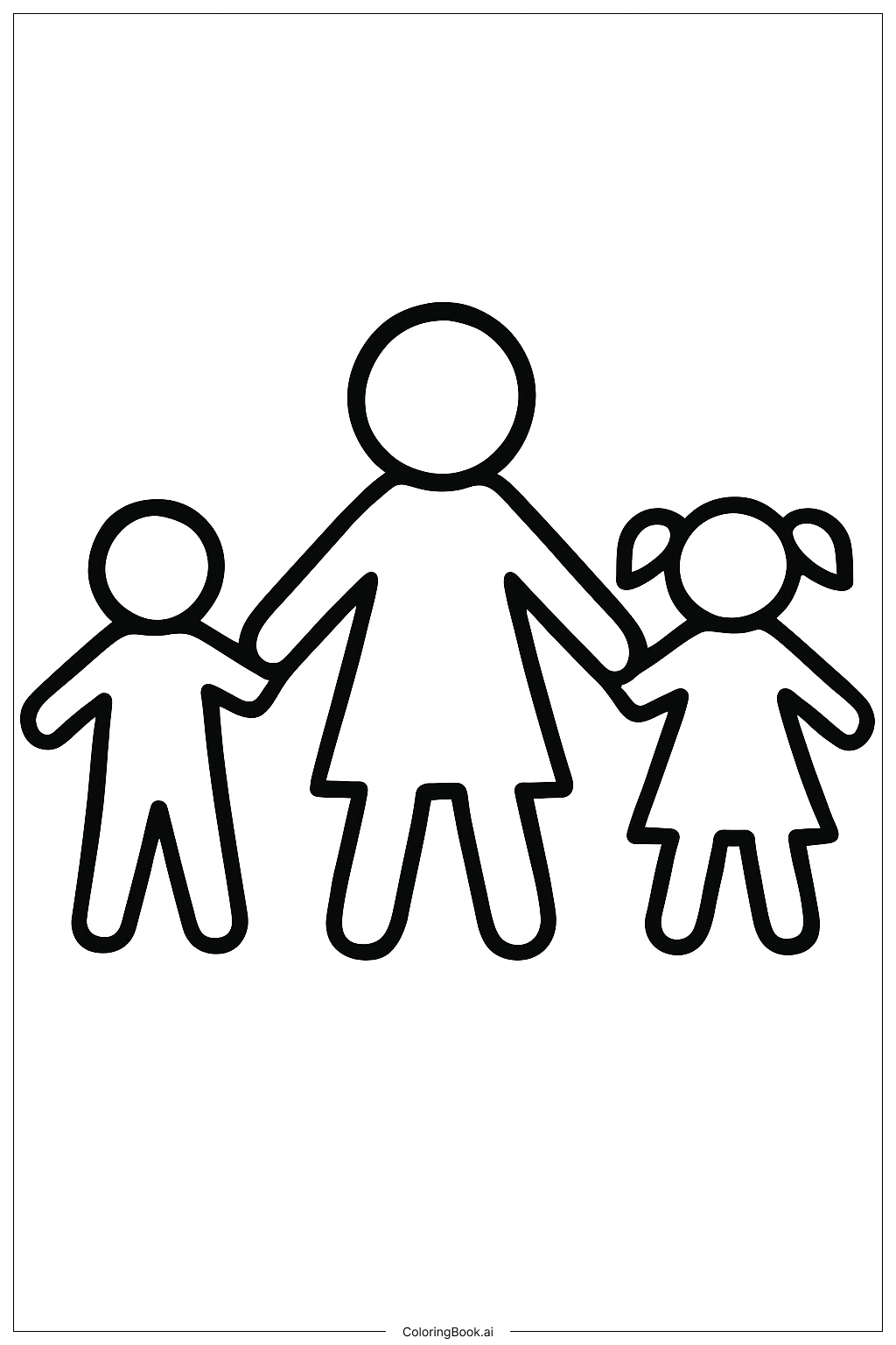  Trang tô màu Gia đình Búp bê Giấy 