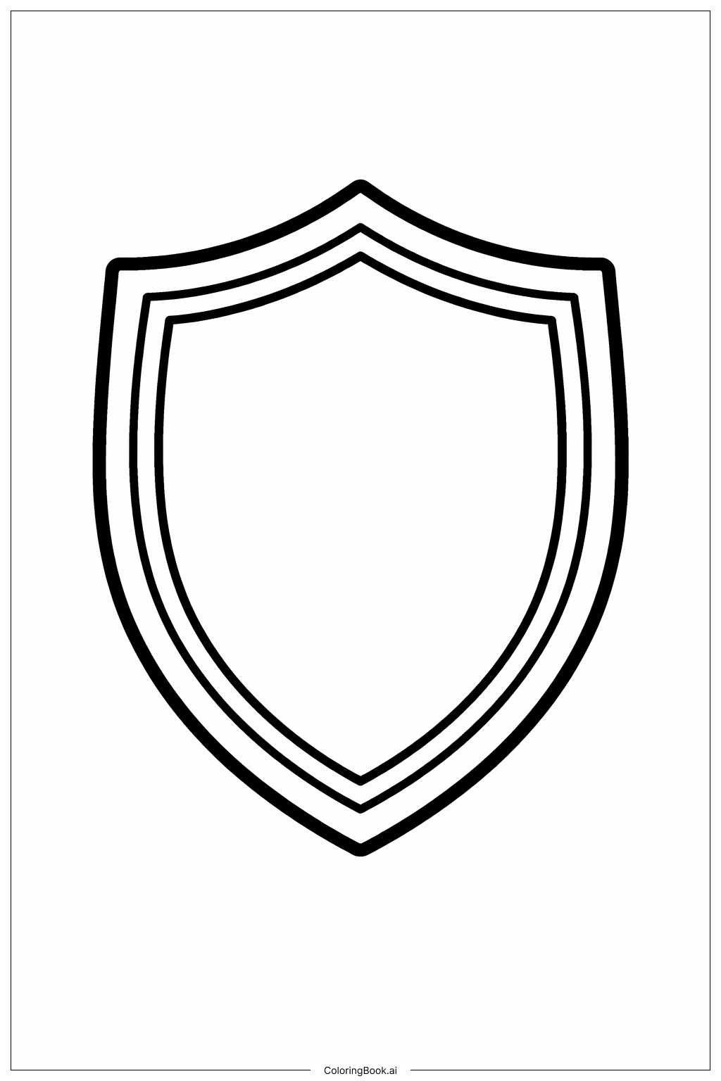  Page de coloriage Logo Patriots Forme Classique de Bouclier 