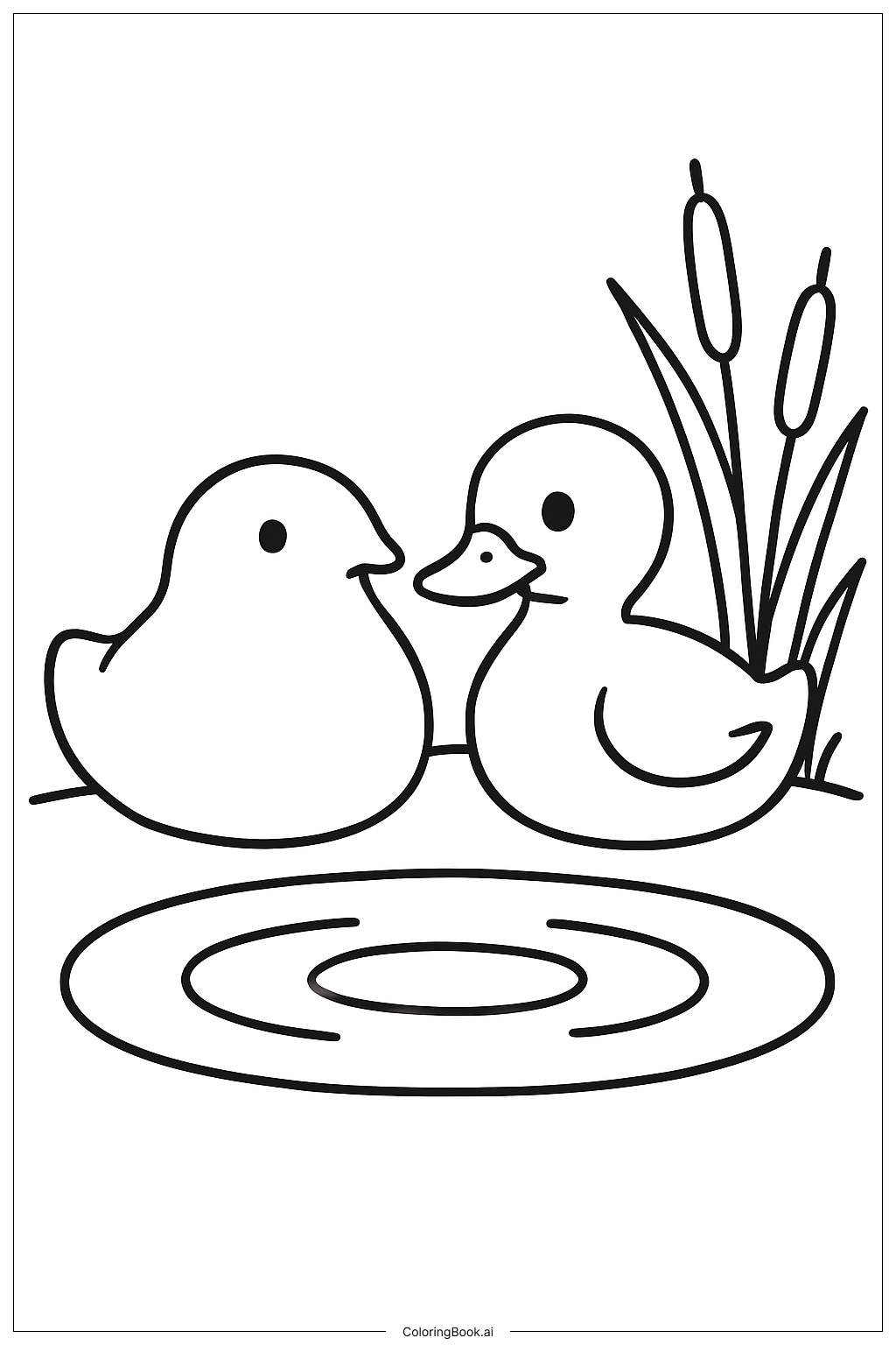  Trang tô màu Peep và Bạn Vịt 