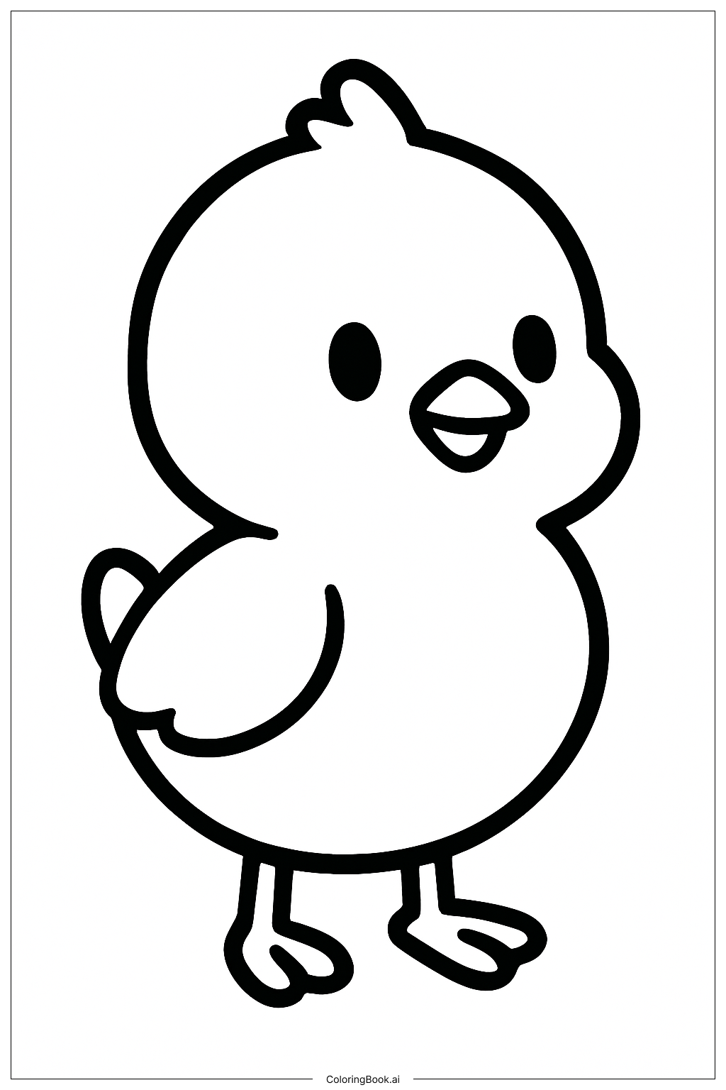  Trang tô màu Chú gà con Peep 