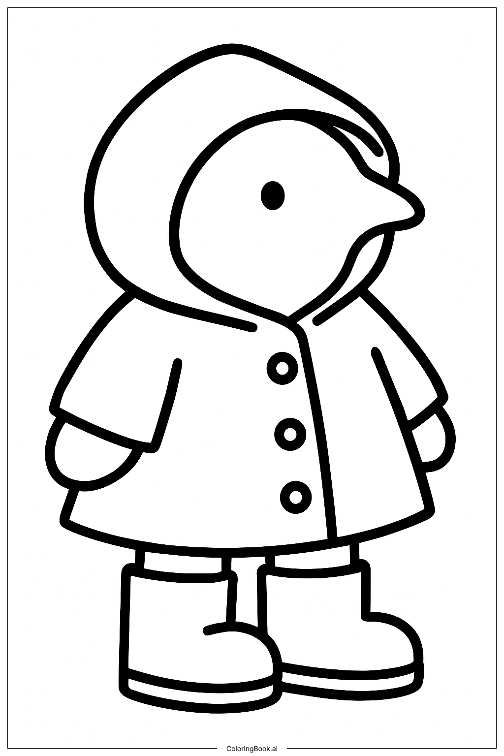 Poussin en Imperméable