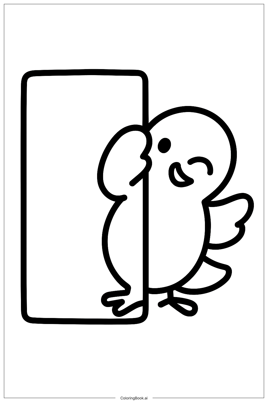  Trang tô màu Peep Peek-a-Boo 