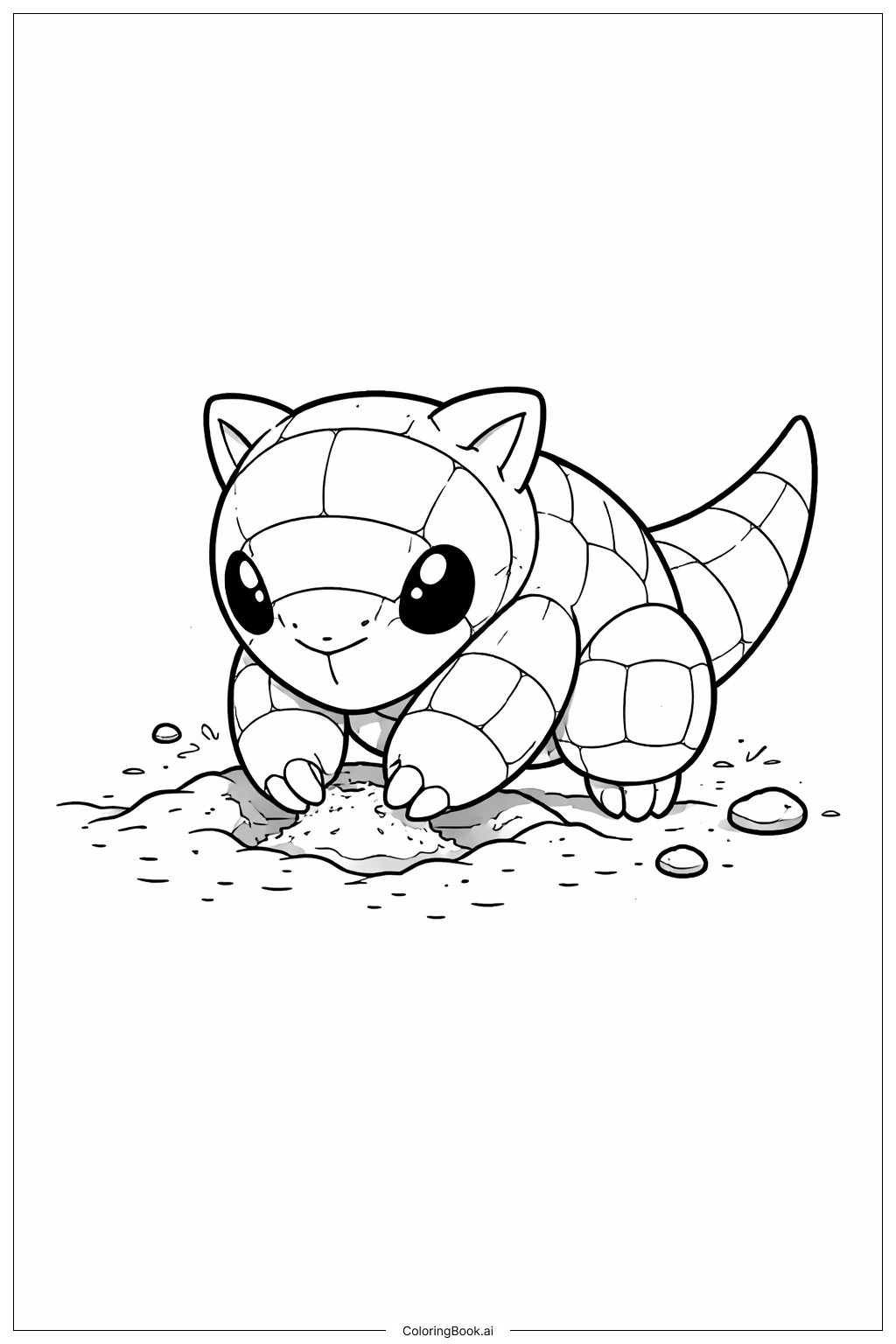  ポケモンの塗り絵ページ 