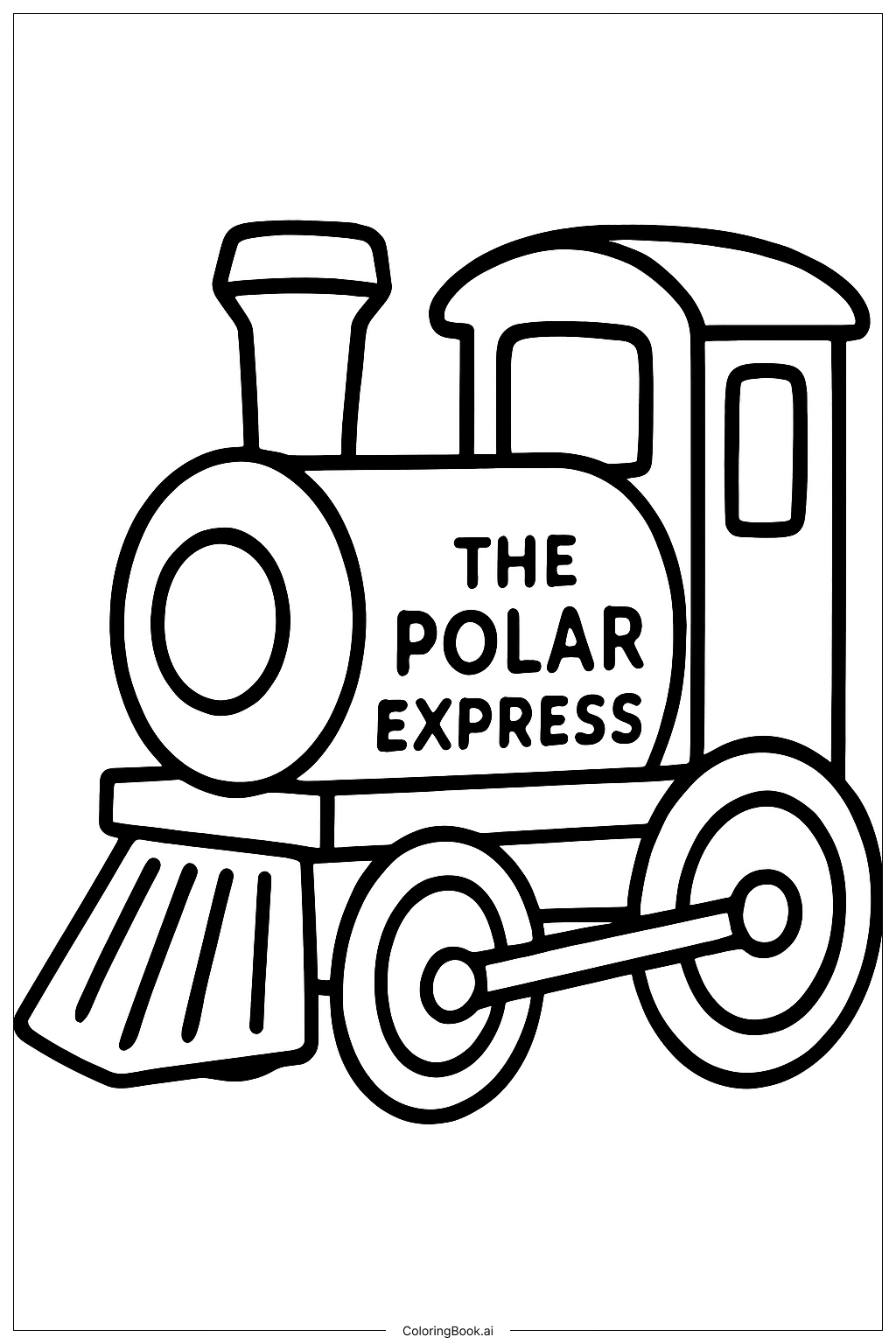 极地特快火车头特写