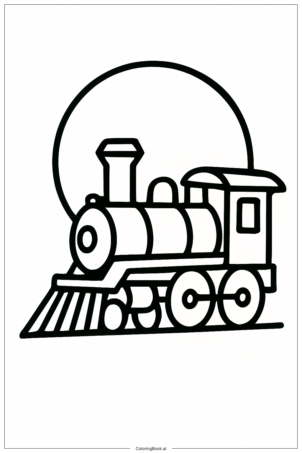  极地特快月球之旅填色页 