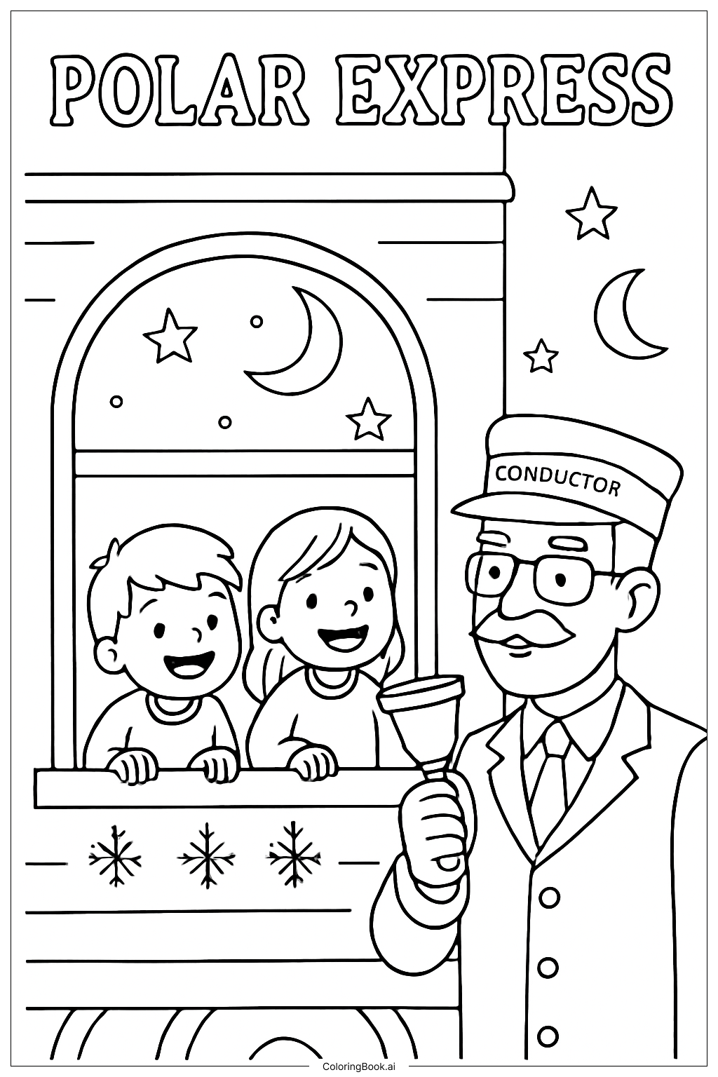 极地特快夜间列车与儿童