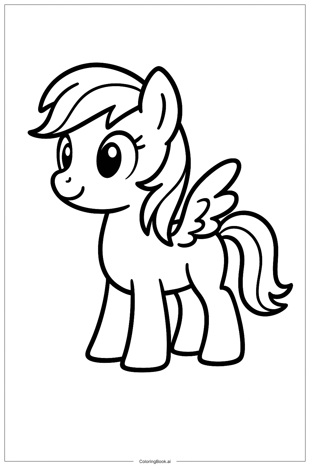  Trang tô màu Pony Tiny Wings 