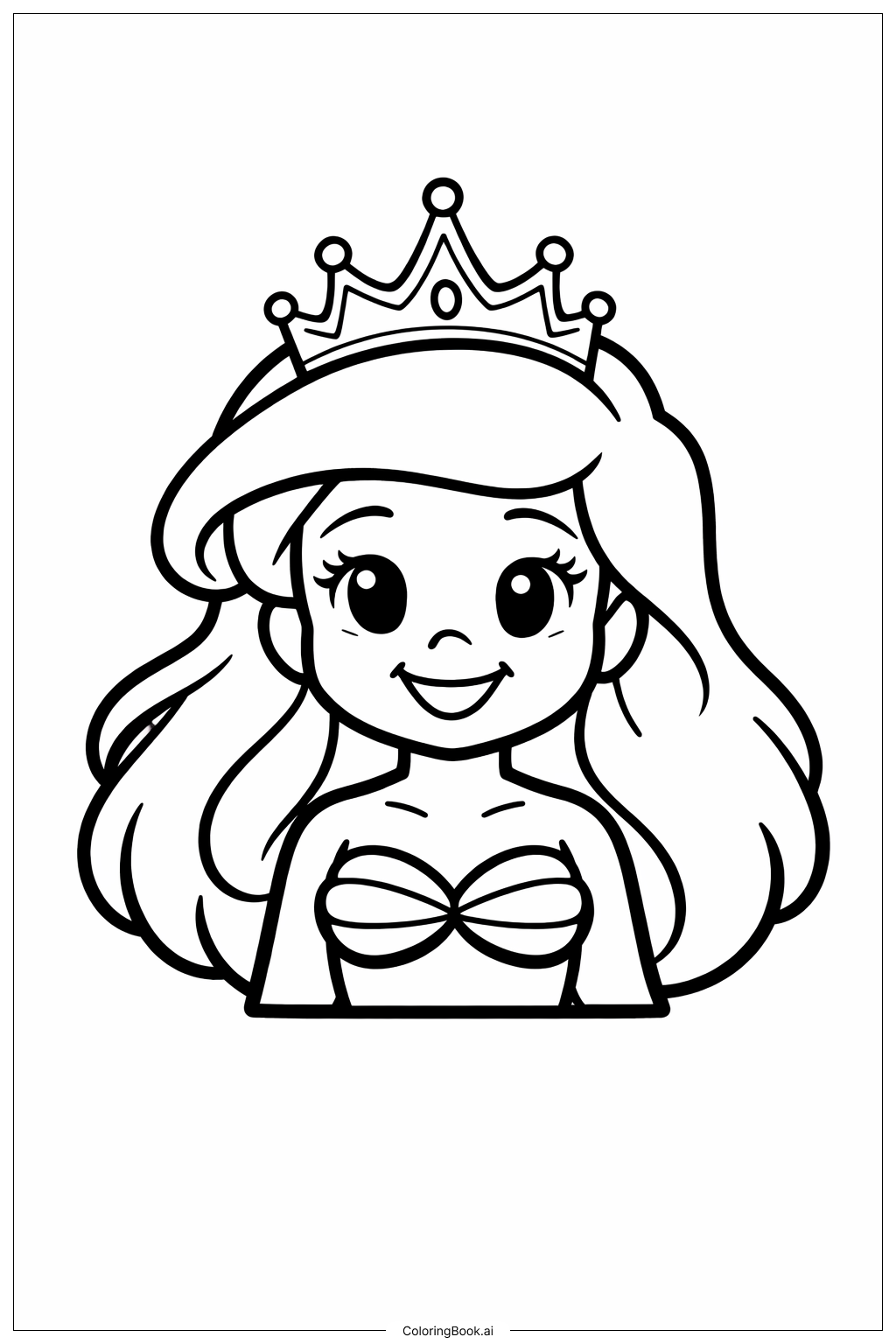 Prinzessin Ariel mit Krone