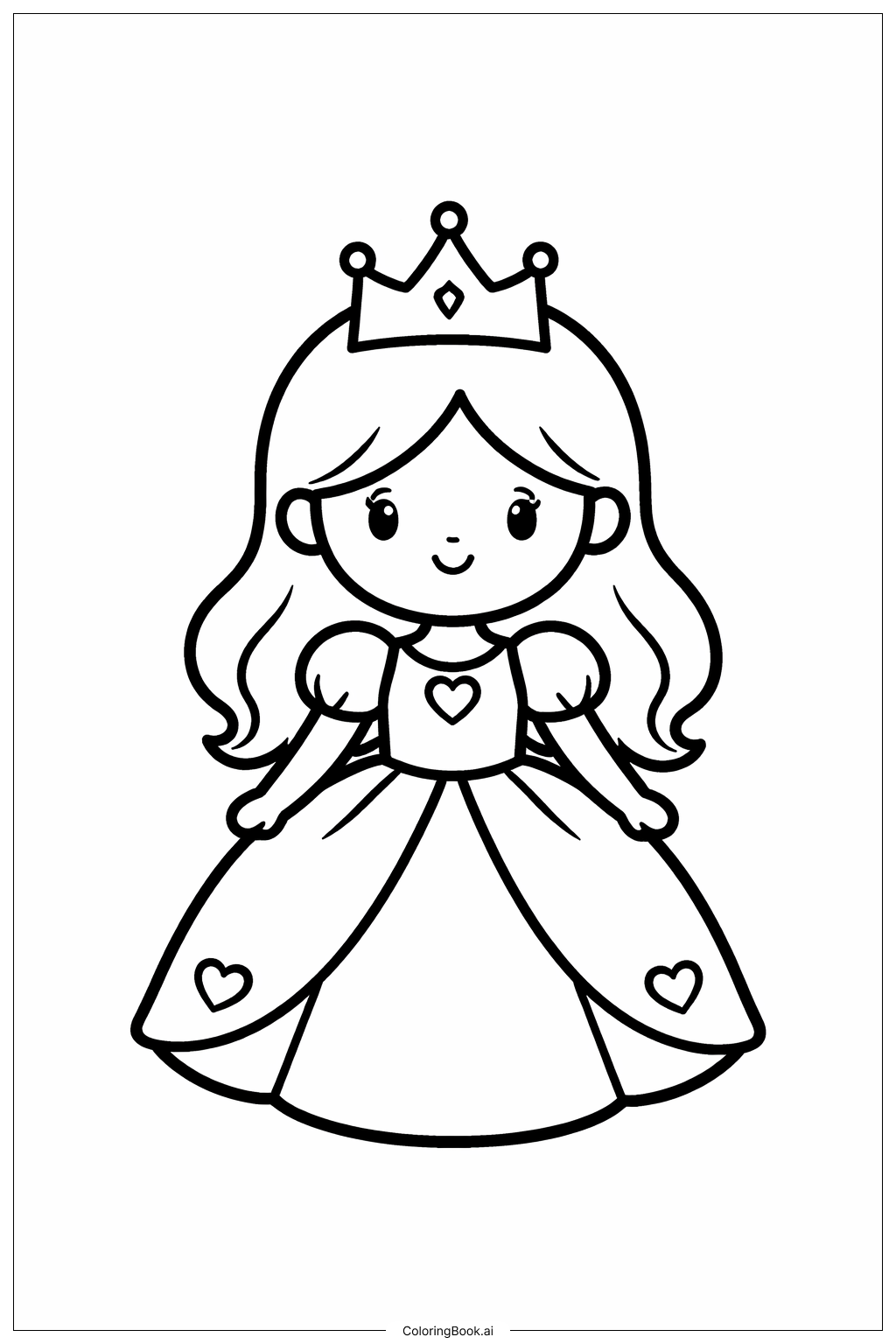 戴皇冠的公主角色