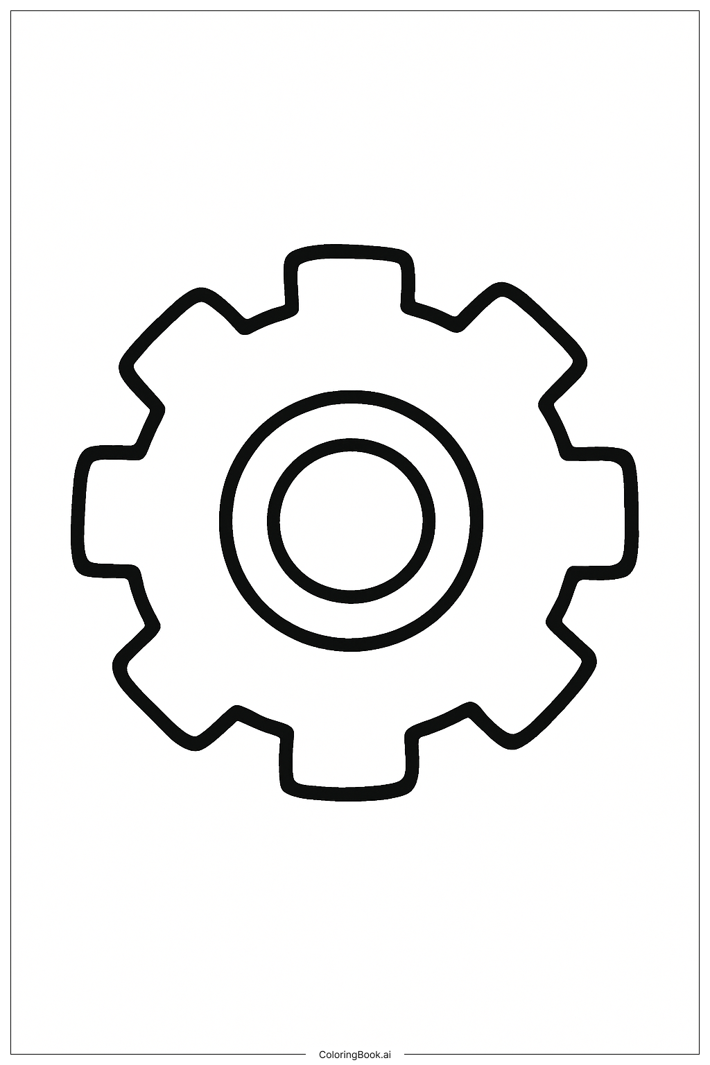  原型齿轮玩具填色页 