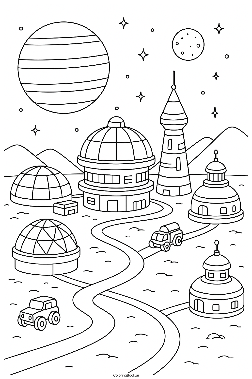  Trang tô màu Cảnh Thuộc Địa Không Gian Nguyên Mẫu 