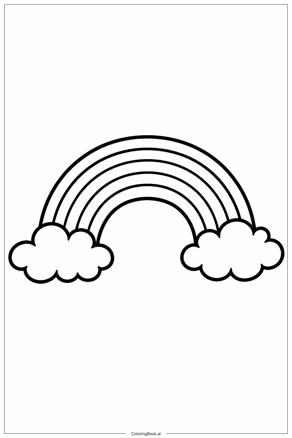  Rainbow Doodle Coloring Page 
