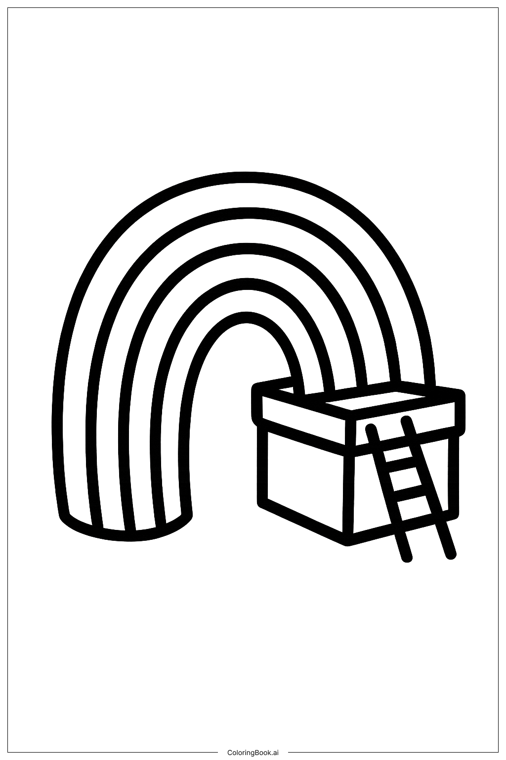  Trang tô màu Bẫy Thỏ Tí Hon Cầu Vồng 