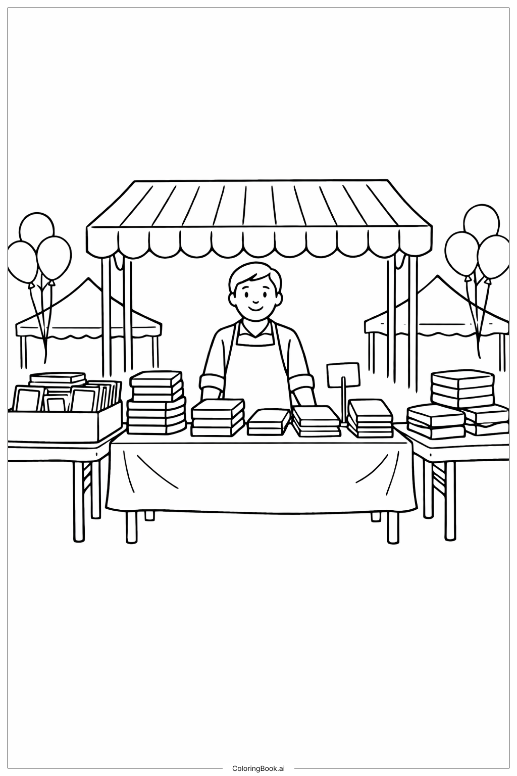 Trang tô màu Hội Chợ Sách Đọc Trên Toàn Nước Mỹ